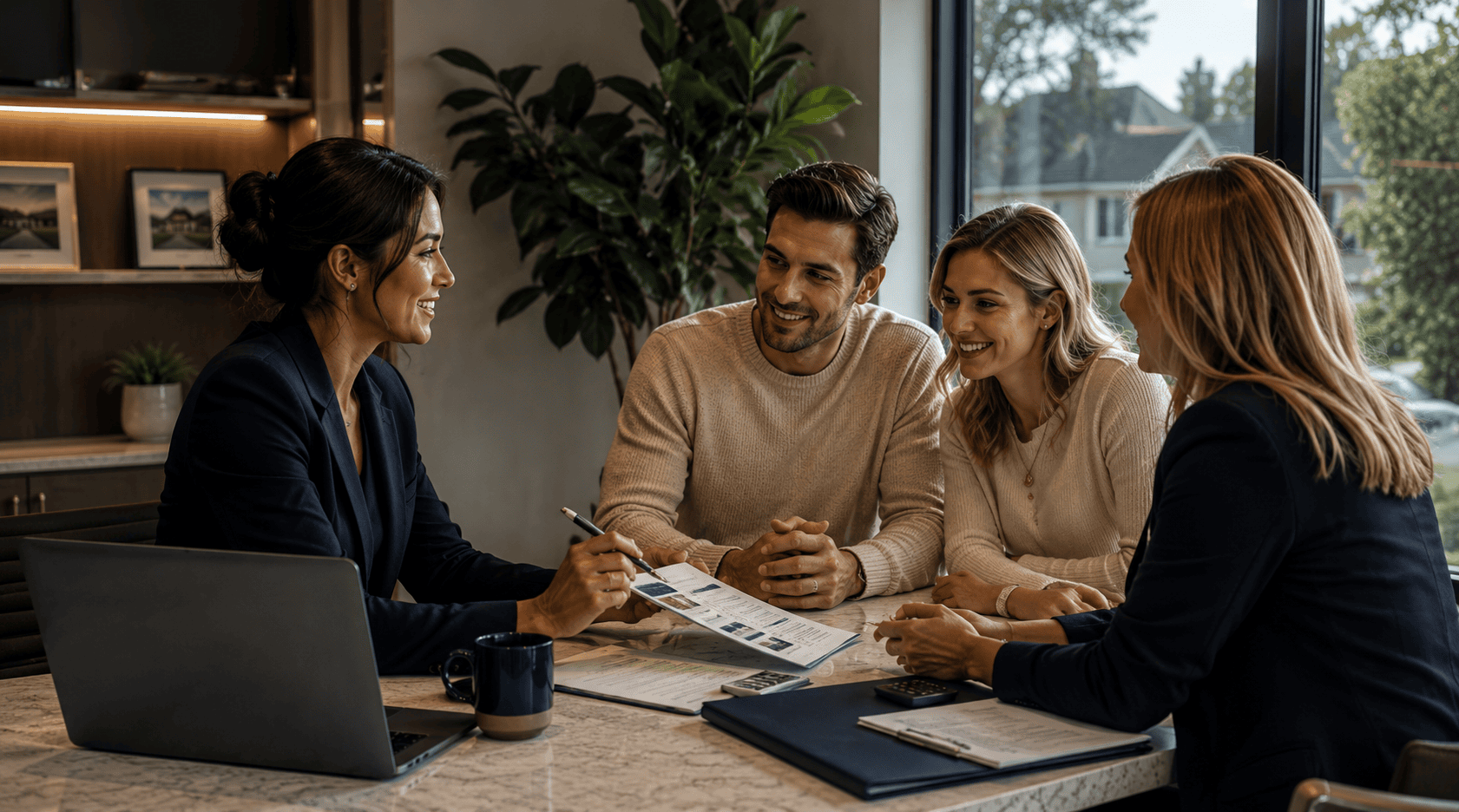 Professional mortgage advisor in a contemporary business environment